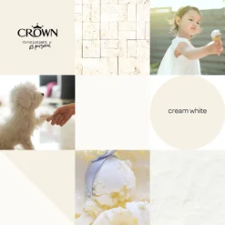 Crown Walls & Ceilings Matt Emulsion Paint Cream White - 5L 16 Crown Walls & Ceilings Matt Emulsion Paint Cream White - 5L -Crown 12829383 6414969528689249