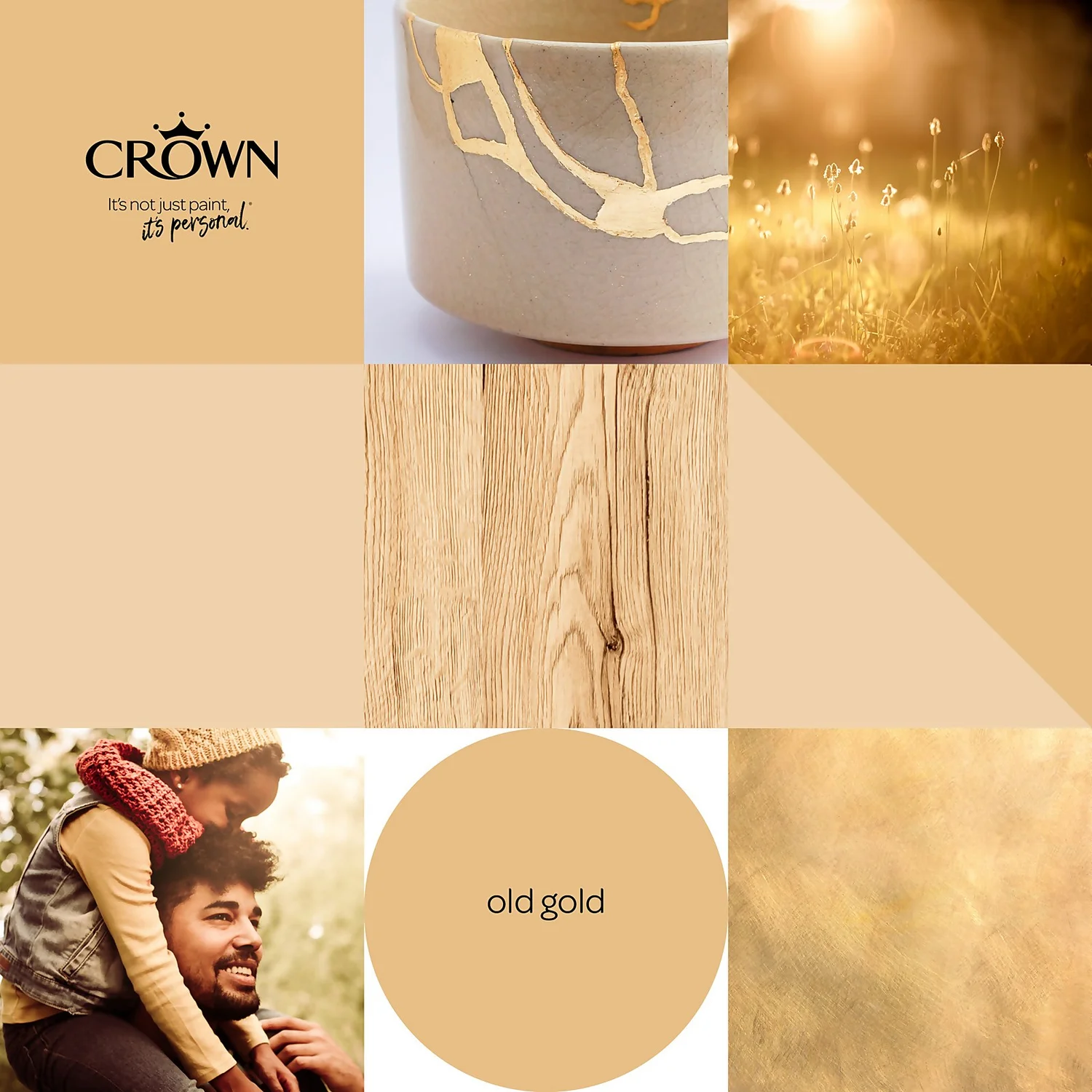 Crown Walls & Ceilings Matt Emulsion Paint Old Gold - 2.5L 8 Crown Walls & Ceilings Matt Emulsion Paint Old Gold - 2.5L - Image 6