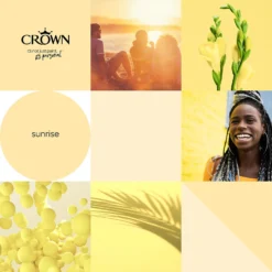 Crown Walls & Ceilings Matt Emulsion Paint Sunrise - 2.5L -Crown 12832279 5724969530198900