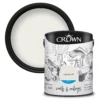 Crown Walls & Ceilings Matt Emulsion Paint Sail White - 5L -Crown 12833093 6734969540700475