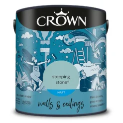 Crown Walls & Ceilings Matt Emulsion Paint Stepping Stone - 2.5L -Crown 12833880 3864969529573958