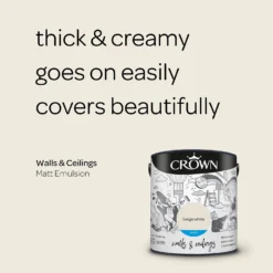 Crown Walls & Ceilings Matt Emulsion Paint Beige White - 2.5L 14 Crown Walls & Ceilings Matt Emulsion Paint Beige White - 2.5L -Crown 12834543 9104969529939361