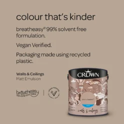 Crown Walls & Ceilings Matt Emulsion Paint Picnic Basket - 2.5L -Crown 12837972 2074969530031422