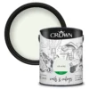 Crown Walls & Ceilings Silk Emulsion Paint Milk White - 5L -Crown 12839467 8054966163829312