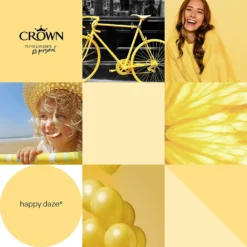 Crown Walls & Ceilings Silk Emulsion Paint Happy Daze - 2.5L -Crown 12839729 8234966167342714