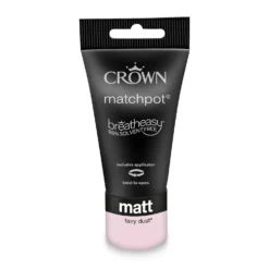 Crown Walls & Ceilings Matt Emulsion Paint Fairy Dust - Tester 40ml -Crown 12840561 4404977309574425