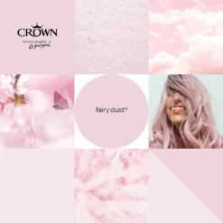 Crown Walls & Ceilings Silk Emulsion Paint Fairy Dust - 2.5L -Crown 12841193 2164966167946545