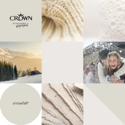 Crown Walls & Ceilings Matt Emulsion Paint Snowfall - 2.5L 16 Crown Walls & Ceilings Matt Emulsion Paint Snowfall - 2.5L -Crown 12842423 5434969529393232