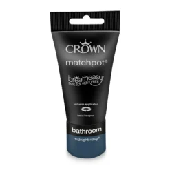 Crown Easyclean Bathroom Paint Midnight Navy - 40ml -Crown 12886554 1994853989651176