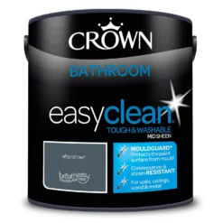 Crown Easyclean® Mouldguard+ Bathroom Mid Sheen Washable Multi Surface Paint Aftershow® - 2.5 L -Crown 12886751 1764853415506034