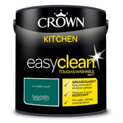 Crown Easyclean®Greaseguard+ Kitchen Matt Washable Multi Surface Paint Emerald Vision® - 2.5L -Crown 12886964 1544853416408086