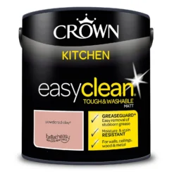 Crown Easyclean®Greaseguard+ Kitchen Matt Washable Multi Surface Paint Powdered Clay® - 2.5L -Crown 12886966 2004853416633062