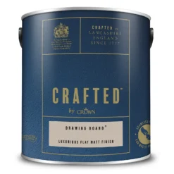 CRAFTED™ By Crown Flat Matt Interior Wall, Ceiling And Wood Paint Drawing Board® - 2.5L 10 CRAFTED™ By Crown Flat Matt Interior Wall, Ceiling And Wood Paint Drawing Board® - 2.5L -Crown 13167113 3984881127707126