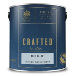 CRAFTED™ By Crown Flat Matt Interior Wall, Ceiling And Wood Paint - Blue Glaze® - 2.5L 10 CRAFTED™ By Crown Flat Matt Interior Wall, Ceiling And Wood Paint - Blue Glaze® - 2.5L -Crown 13167114 2034881105681204