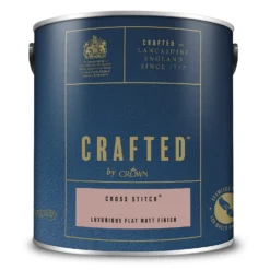 CRAFTED™ By Crown Flat Matt Interior Wall, Ceiling And Wood Paint Cross Stitch® - 2.5L -Crown 13167117 2184881125133063