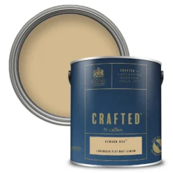 CRAFTED™ By Crown Flat Matt Interior Wall, Ceiling And Wood Paint Sewing Bee® - 2.5L