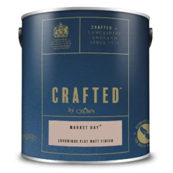 CRAFTED™ By Crown Flat Matt Interior Wall, Ceiling And Wood Paint Market Day® - 2.5L -Crown 13167121 9414881137364090