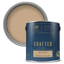 CRAFTED™ By Crown Flat Matt Interior Wall, Ceiling And Wood Paint Rustic Twine® - 2.5L