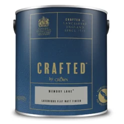 CRAFTED™ By Crown Flat Matt Interior Wall, Ceiling And Wood Paint Memory Lane® - 2.5L -Crown 13167126 4704881137993070