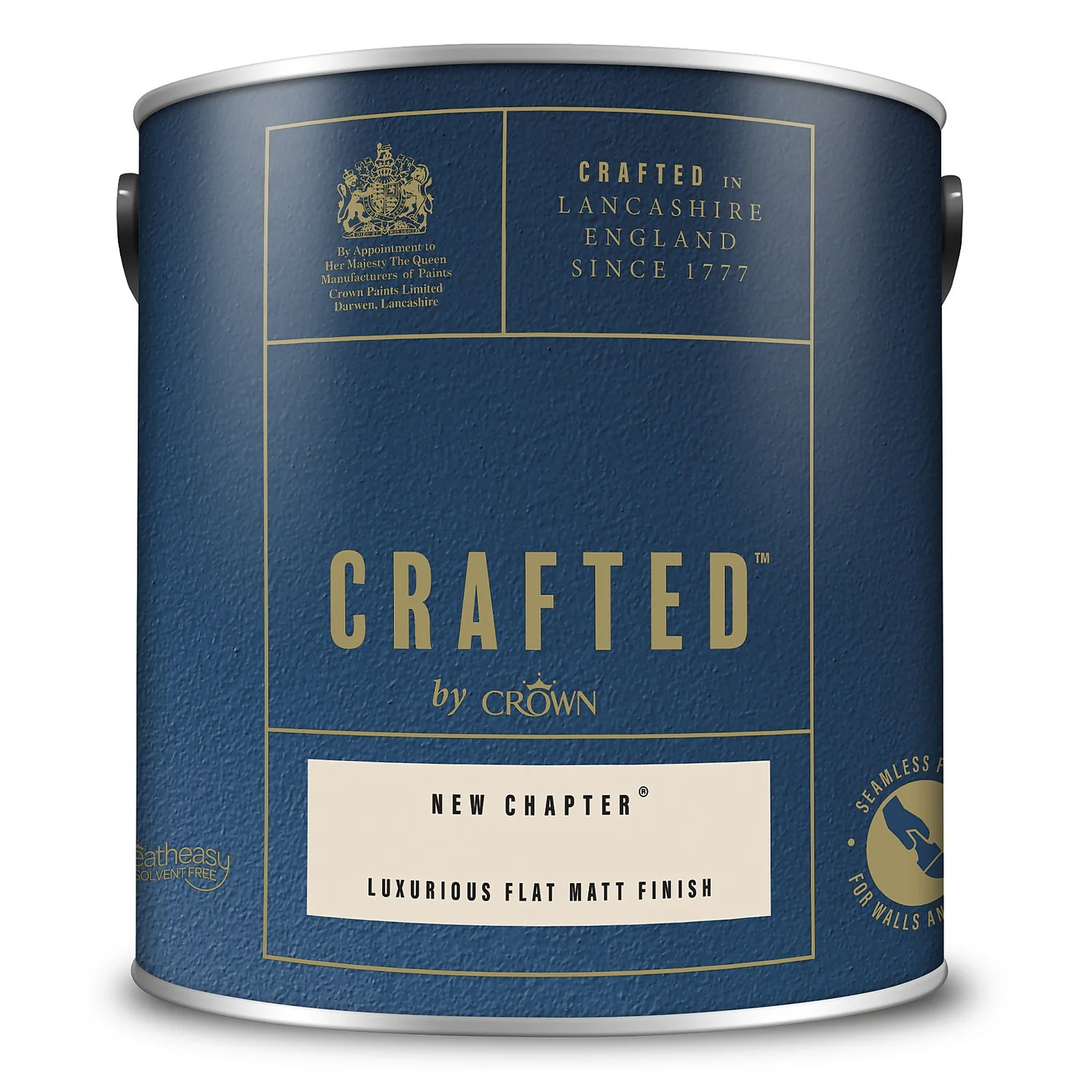 CRAFTED™ By Crown Flat Matt Interior Wall, Ceiling And Wood Paint New Chapter® - 2.5L 5 CRAFTED™ By Crown Flat Matt Interior Wall, Ceiling And Wood Paint New Chapter® - 2.5L - Image 3