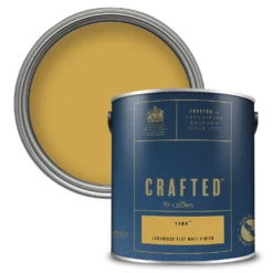 CRAFTED™ By Crown Flat Matt Interior Wall, Ceiling And Wood Paint Yarn® - 2.5L