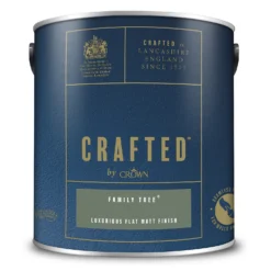 CRAFTED™ By Crown Flat Matt Interior Wall, Ceiling And Wood Paint Family Tree® - 2.5L -Crown 13167129 1764881128195307