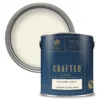 CRAFTED™ By Crown Flat Matt Interior Wall, Ceiling And Wood Paint Collector's White® - 2.5L -Crown 13167133 1364881120078606