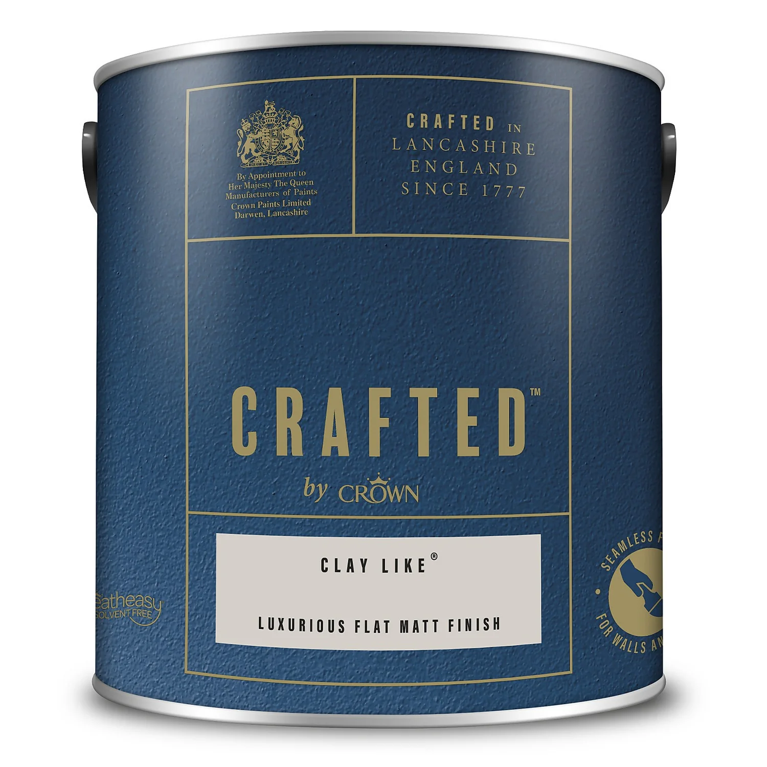CRAFTED™ By Crown Flat Matt Interior Wall, Ceiling And Wood Paint Clay Like® - 2.5L 5 CRAFTED™ By Crown Flat Matt Interior Wall, Ceiling And Wood Paint Clay Like® - 2.5L - Image 3