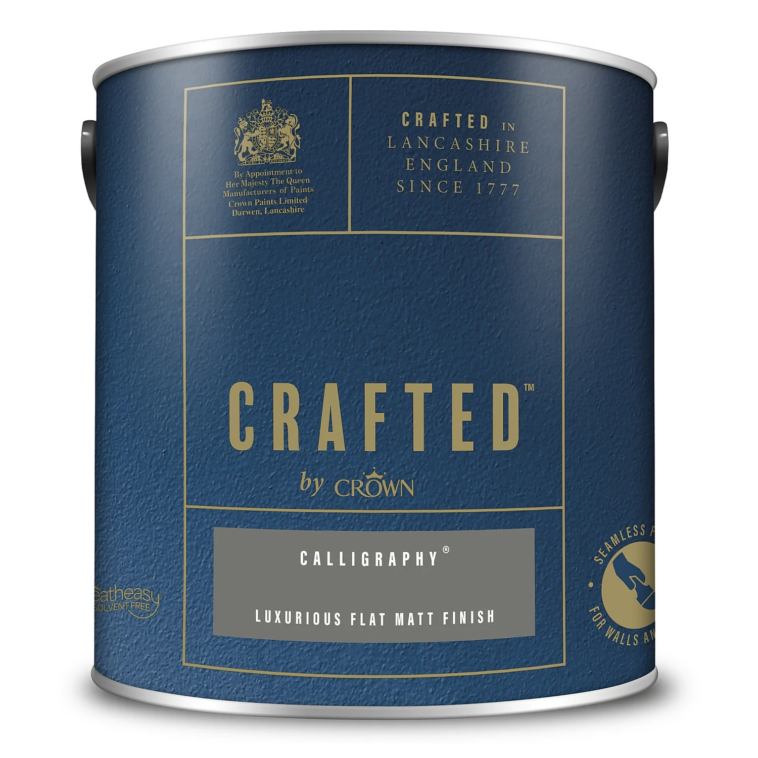 CRAFTED™ By Crown Flat Matt Interior Wall Ceiling And Wood Paint Calligraphy® - 2.5L 5 CRAFTED™ By Crown Flat Matt Interior Wall Ceiling And Wood Paint Calligraphy® - 2.5L - Image 3