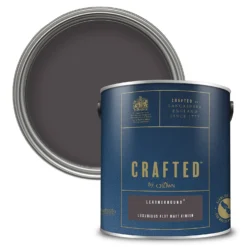 CRAFTED™ By Crown Flat Matt Interior Wall, Ceiling And Wood Paint Leatherbound® - 2.5L