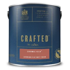 CRAFTED™ By Crown Flat Matt Interior Wall, Ceiling And Wood Paint Ceramic Kiln® - 2.5L -Crown 13167140 9244881110278899