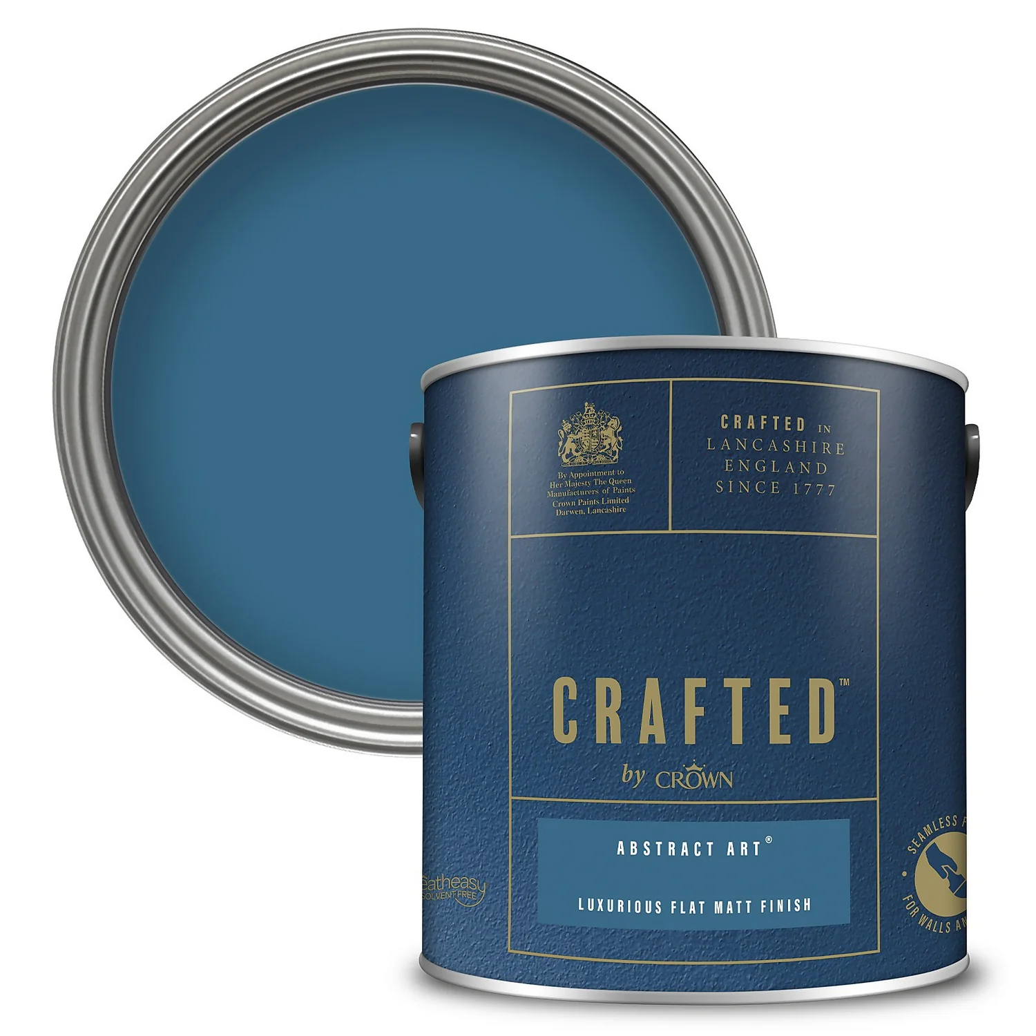 CRAFTED™ By Crown Flat Matt Interior Wall, Ceiling And Wood Paint - Abstract Art® - 2.5L 3 CRAFTED™ By Crown Flat Matt Interior Wall, Ceiling And Wood Paint - Abstract Art® - 2.5L