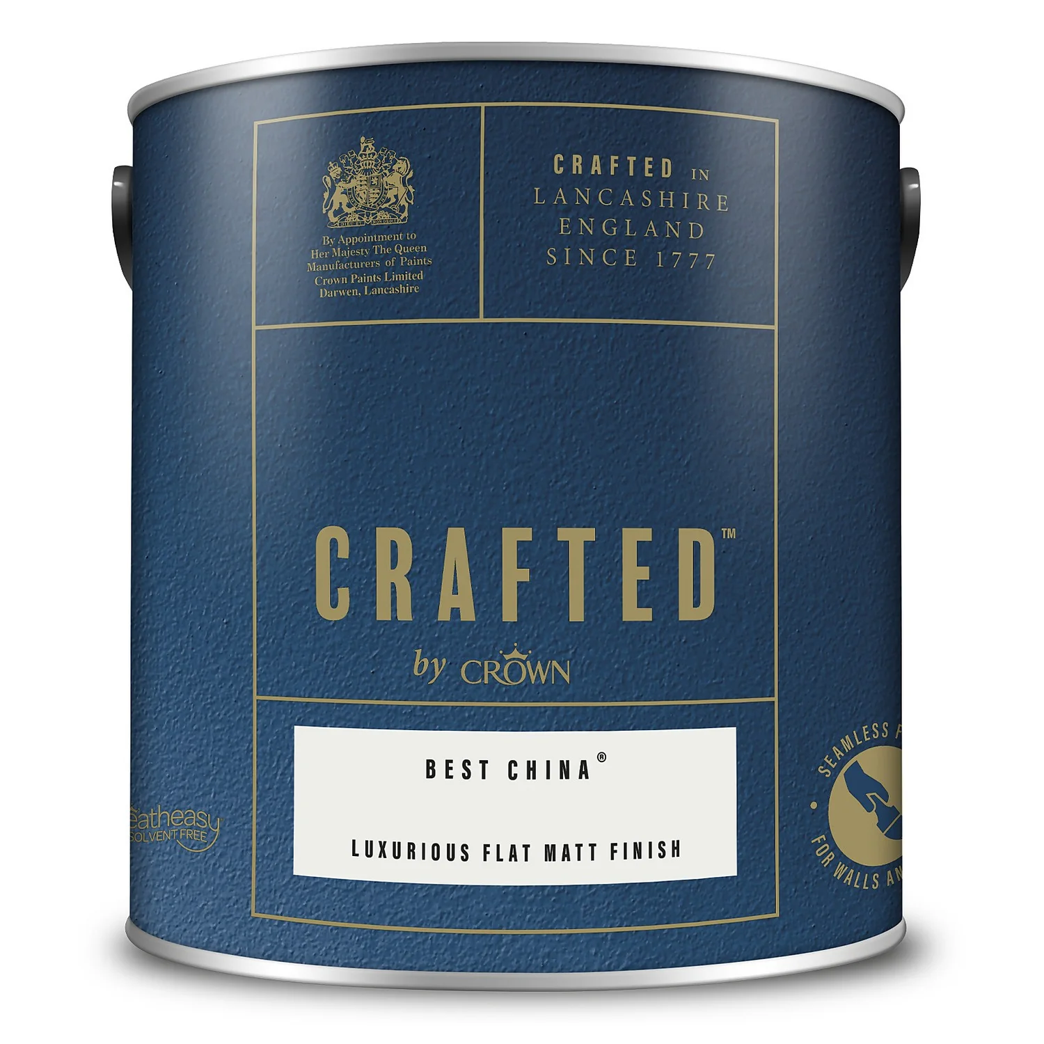 CRAFTED™ By Crown Flat Matt Interior Wall, Ceiling And Wood Paint Best China® - 2.5L 5 CRAFTED™ By Crown Flat Matt Interior Wall, Ceiling And Wood Paint Best China® - 2.5L - Image 3