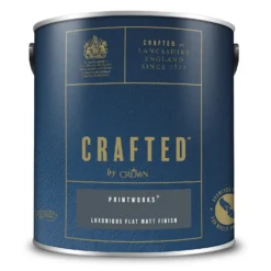 CRAFTED™ By Crown Flat Matt Interior Wall, Ceiling And Wood Paint Printworks® - 2.5L -Crown 13167147 8834881146355138