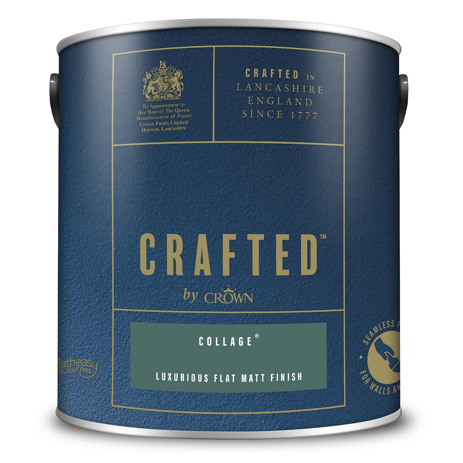 CRAFTED™ By Crown Flat Matt Interior Wall, Ceiling And Wood Paint Collage® - 2.5L 5 CRAFTED™ By Crown Flat Matt Interior Wall, Ceiling And Wood Paint Collage® - 2.5L - Image 3