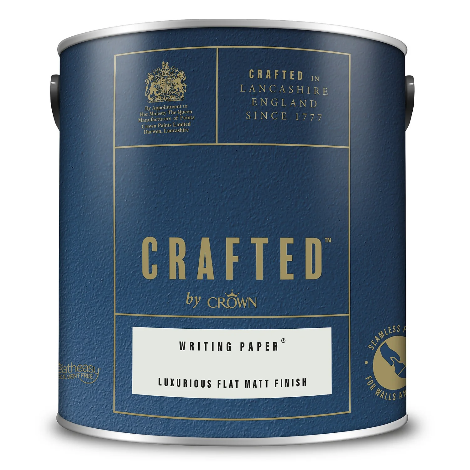 CRAFTED™ By Crown Flat Matt Interior Wall, Ceiling And Wood Paint Writing Paper® - 2.5L 5 CRAFTED™ By Crown Flat Matt Interior Wall, Ceiling And Wood Paint Writing Paper® - 2.5L - Image 3