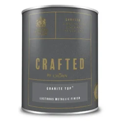 CRAFTED™ By Crown Lustrous Metallic Interior Wall And Wood Paint Granite Top® - 1.25L -Crown 13167164 1274881157844562