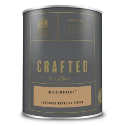 CRAFTED™ By Crown Lustrous Metallic Interior Wall And Wood Paint Millionaire® - 1.25L 9 CRAFTED™ By Crown Lustrous Metallic Interior Wall And Wood Paint Millionaire® - 1.25L -Crown 13167166 1464881158397039
