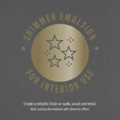 CRAFTED™ By Crown Lustrous Metallic Interior Wall And Wood Paint Sophistication® - 1.25L -Crown 13167174 6764881159892839