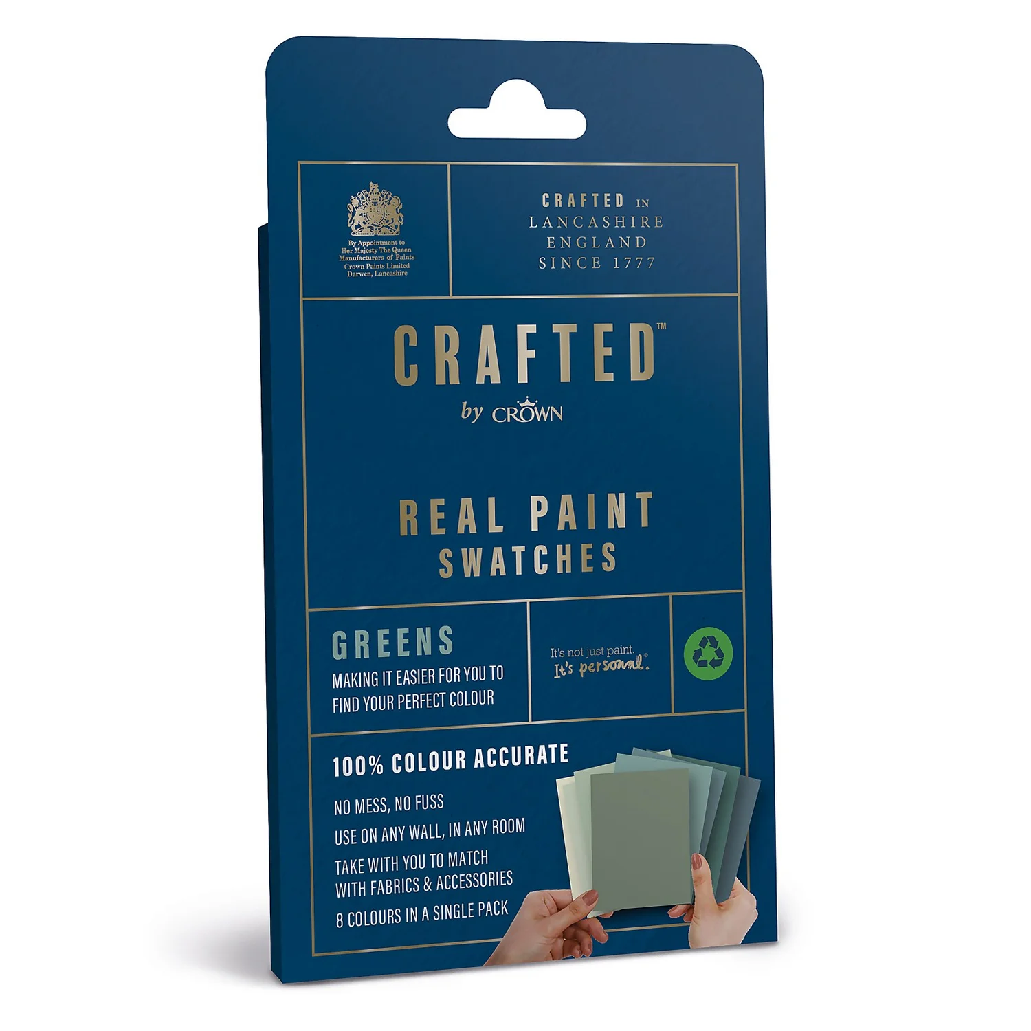 CRAFTED™ By Crown 100% Accurate Pure Paint Tester Green Colour Family 8 Pack 3 CRAFTED™ By Crown 100% Accurate Pure Paint Tester Green Colour Family 8 Pack