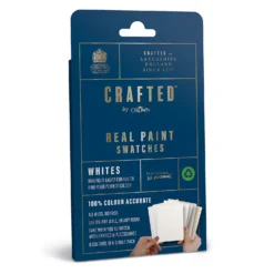 CRAFTED™ By Crown 100% Accurate Pure Paint White Colour Family Tester 8 Pack
