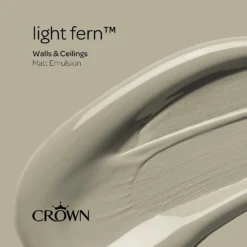 Crown Matt Emulsion Paint Light Fern - Tester 40ml 13 Crown Matt Emulsion Paint Light Fern - Tester 40ml -Crown 13806976 1224964047894578
