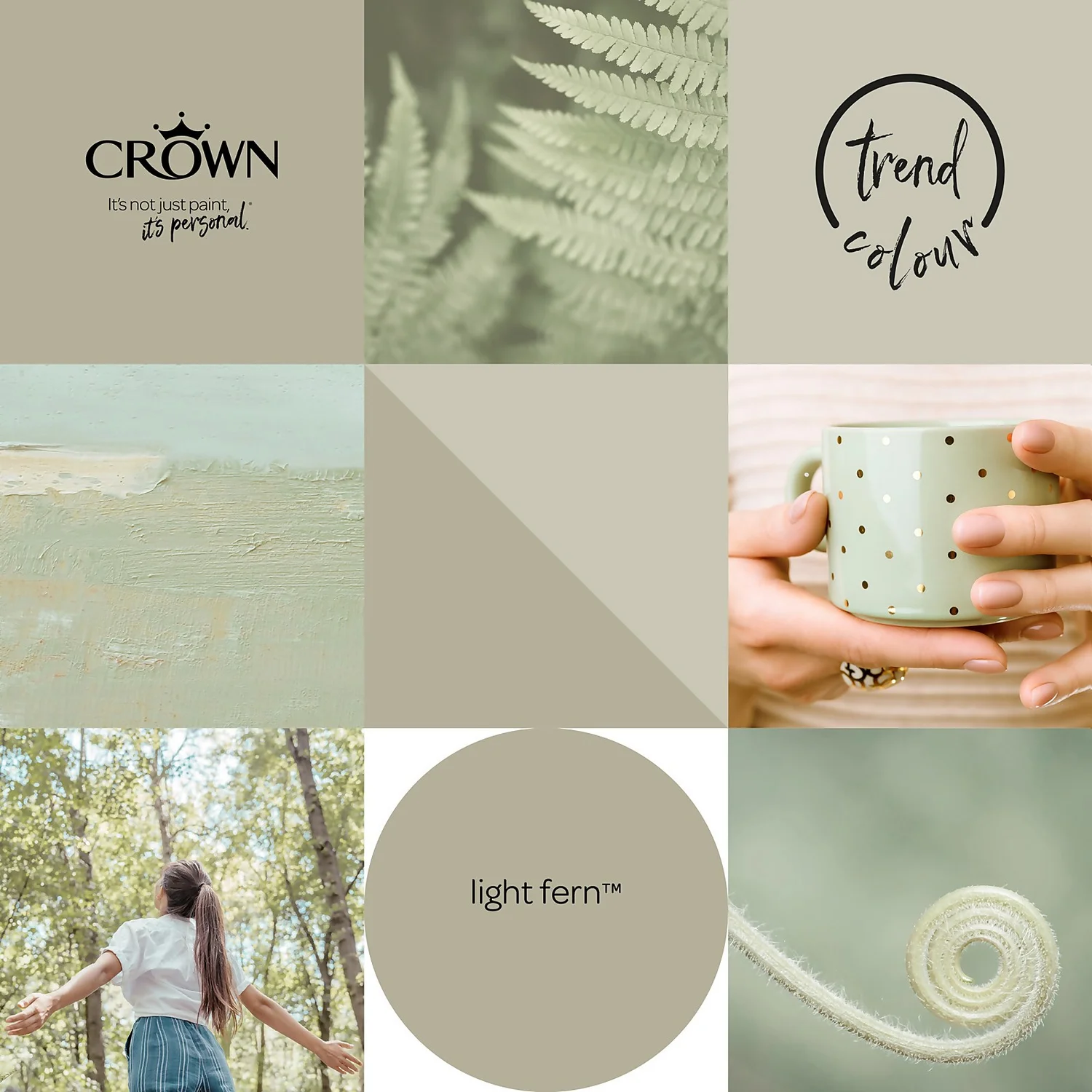 Crown Matt Emulsion Paint Light Fern - Tester 40ml 6 Crown Matt Emulsion Paint Light Fern - Tester 40ml - Image 4