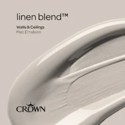 Crown Matt Emulsion Paint Linen Blend - Tester 40ml 13 Crown Matt Emulsion Paint Linen Blend - Tester 40ml -Crown 13806978 1664964048548917