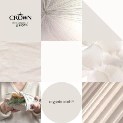 Crown Matt Emulsion Paint Organic Cloth - Tester 40ml -Crown 13806980 1504964054384466