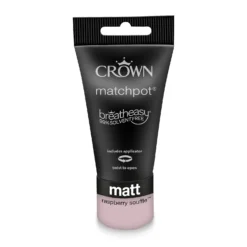 Crown Matt Emulsion Paint Raspberry Souffle - Tester 40ml -Crown 13806988 1794964057708337