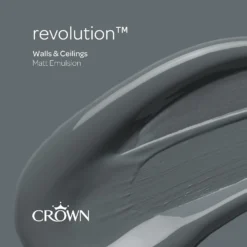 Crown Matt Emulsion Paint Revolution - Tester 40ml -Crown 13806990 1464964058757209
