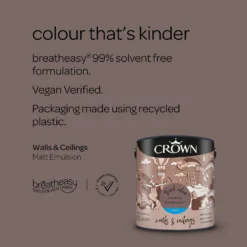 Crown Matt Emulsion Paint Country Farmhouse - 2.5L -Crown 13807008 1394963776259836