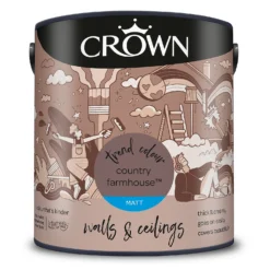 Crown Matt Emulsion Paint Country Farmhouse - 2.5L -Crown 13807008 1564963776435675