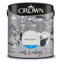 Crown Matt Emulsion Paint Early Dawn - 2.5L -Crown 13807010 1104963778507094